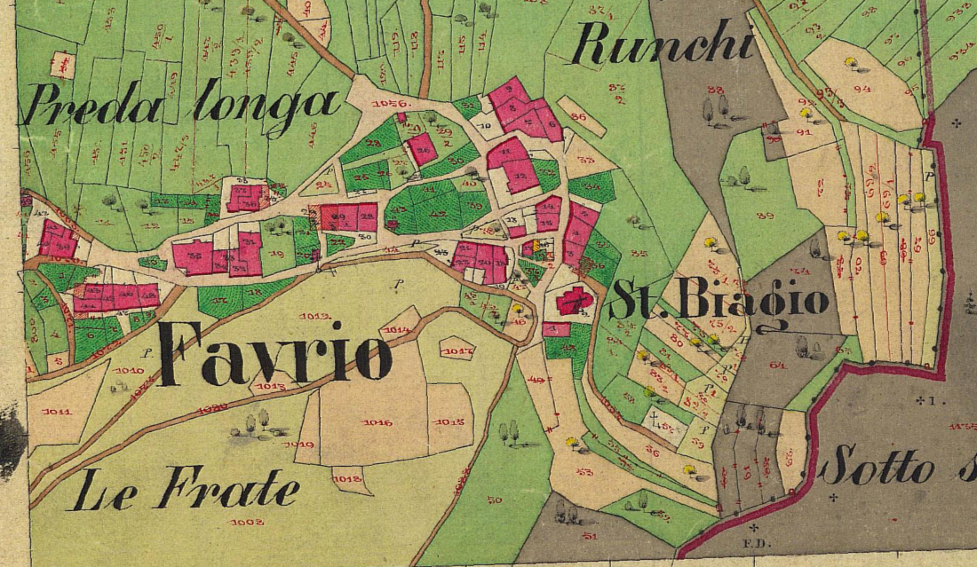 La mappa nel 1860